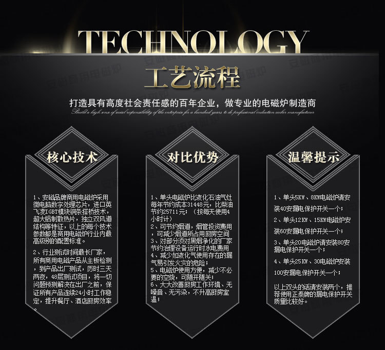安磁商用電磁日式扒爐鐵板燒 西餐扒爐設(shè)備牛排 冷面煎鍋爐帶排風