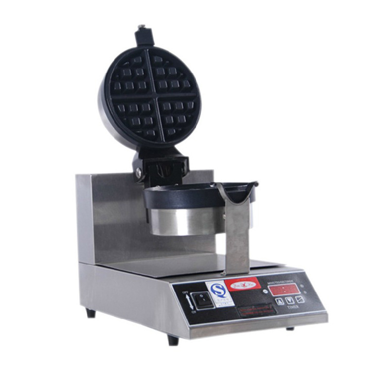 佳斯特JUSTA UWB-03商用旋轉(zhuǎn)式華夫爐 漫咖啡連鎖專用松餅機