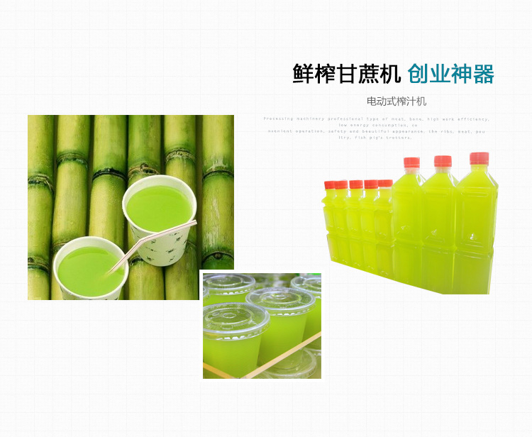 千家匯QJH-L100A 商用豪華臺(tái)式甘蔗榨汁 定制電動(dòng)三棍甘蔗榨汁機(jī)