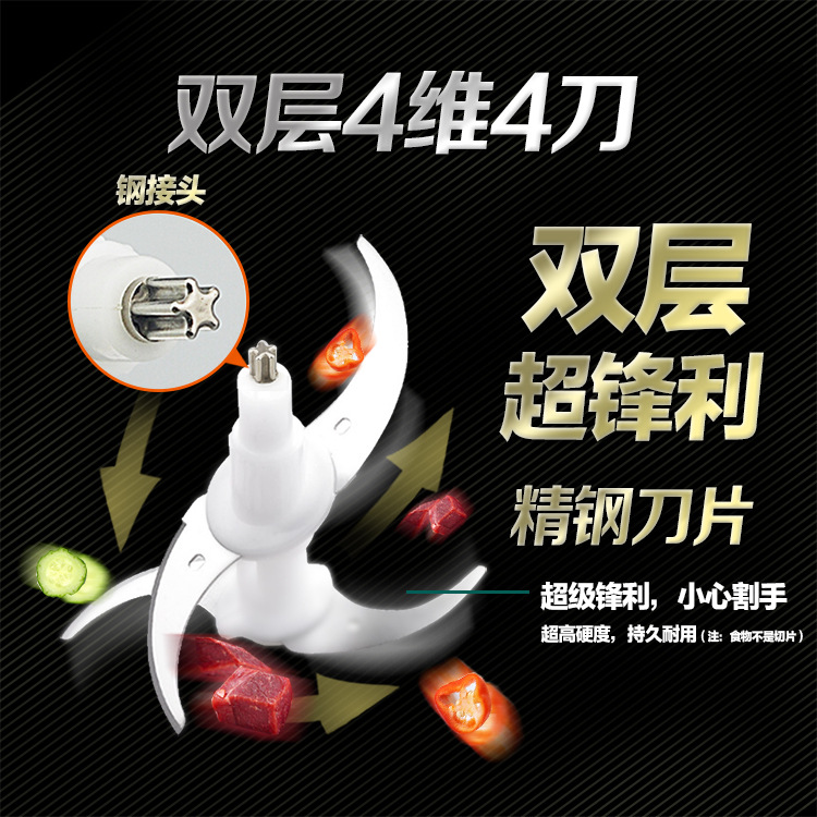 絞肉機家用商用食物料理機餃子餡碎肉切菜榨汁攪拌機源頭工廠批發(fā)
