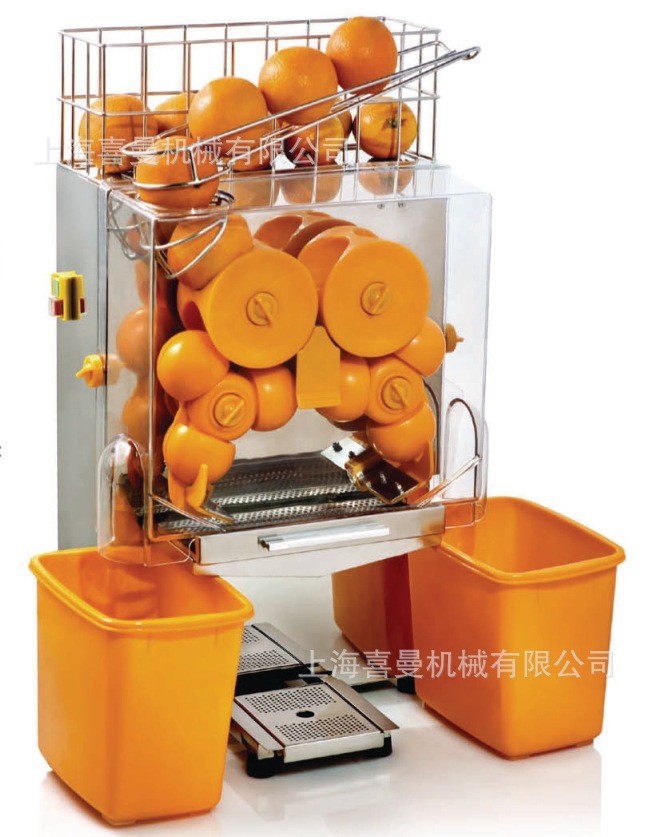 .橙子榨汁器 電動 商用鮮橙榨汁機(jī) 現(xiàn)榨橙汁人工販賣機(jī) 