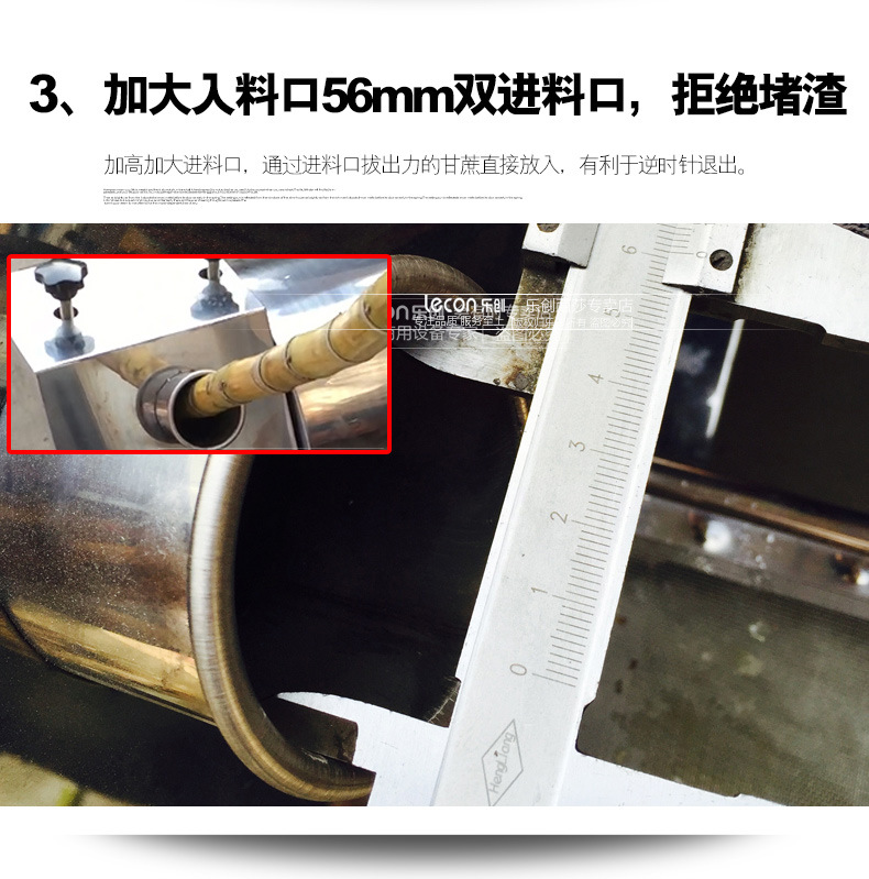 樂(lè)創(chuàng)商用立式電動(dòng)不銹鋼甘蔗機(jī) 榨汁壓汁機(jī) 甘榨蔗汁機(jī) 榨汁設(shè)備