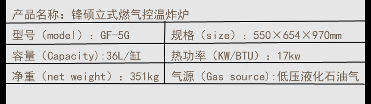 油炸設(shè)備燃?xì)庹t 大容量商用立式控溫油炸鍋 煤氣炸雞排油炸機(jī)