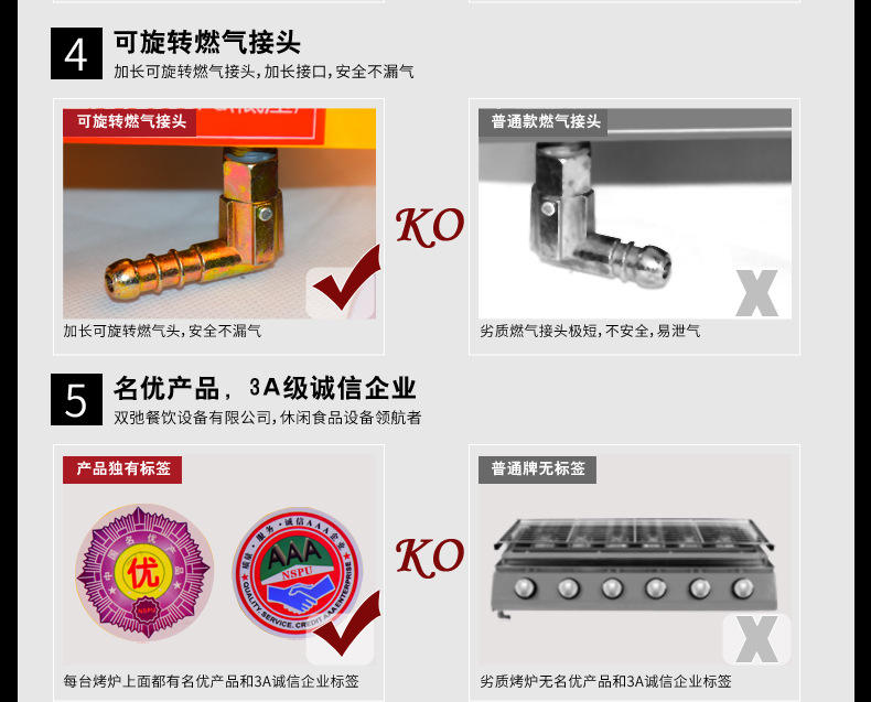 雙弛正品創(chuàng)業(yè)設(shè)備多功能加厚加熱陶瓷板大八頭環(huán)保噴涂商用燒烤爐