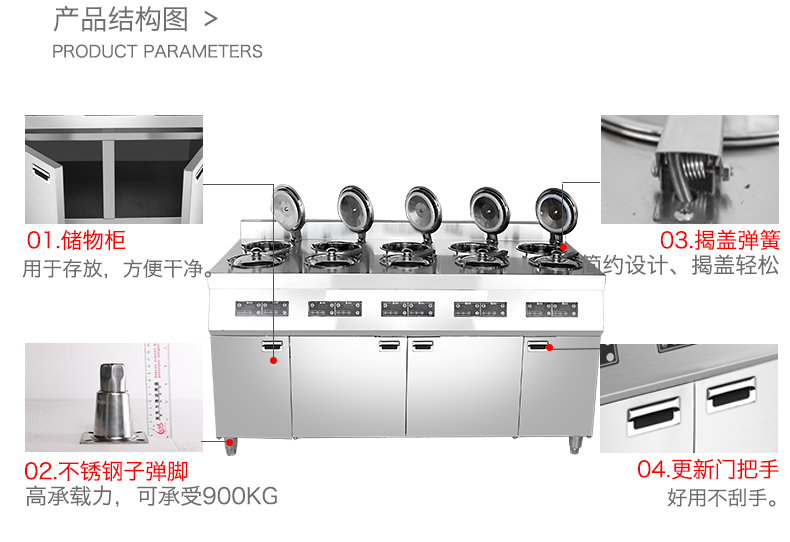 圣托10頭全自動煲仔爐煲仔飯機(jī) 商用智能數(shù)碼電煲仔飯機(jī)BST-A10