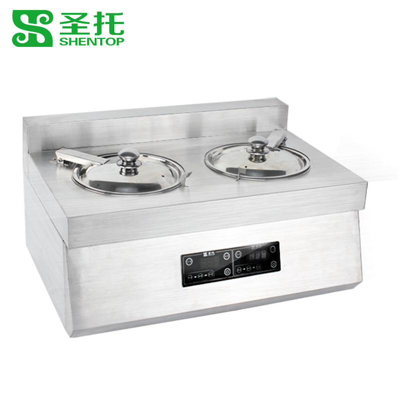圣托2頭煲仔飯機全自動智能電飯煲數(shù)碼多功能鍋家商用電煲仔爐F02
