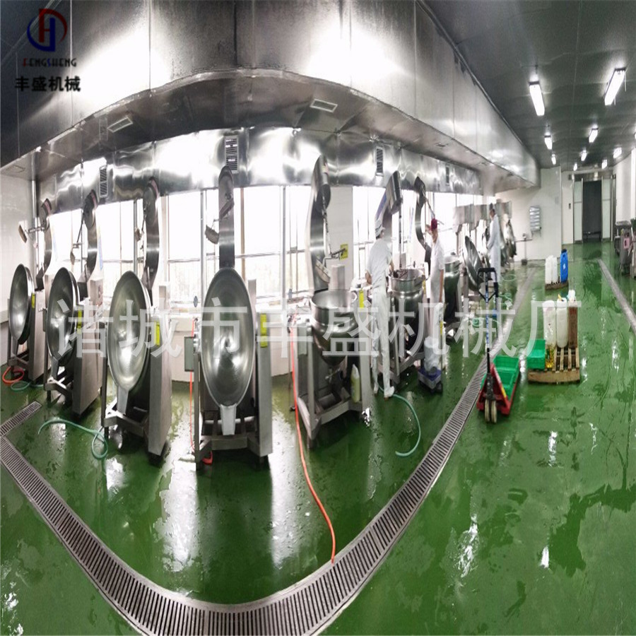 中央廚房炒菜鍋大型調(diào)料熬制鍋 控時控溫商用炒鍋 星球爆米花機(jī)