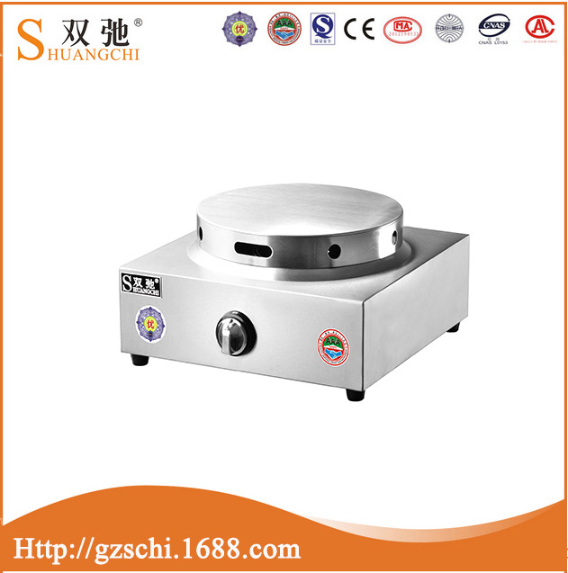廣州雙馳正品廠家直銷正品批發(fā)燃?xì)獍嚓獱t商用燒烤餅機(jī)手抓餅機(jī)