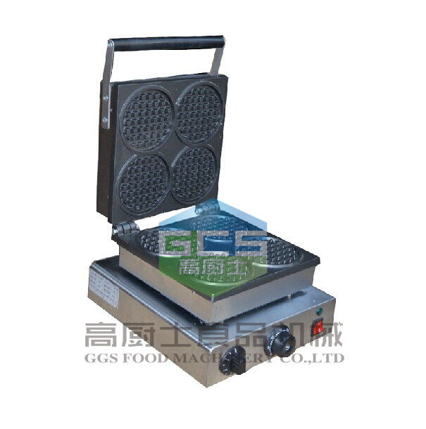 220V/110V 商用電熱圓形威夫餅機(jī) 4塊華夫機(jī) 格子餅機(jī)