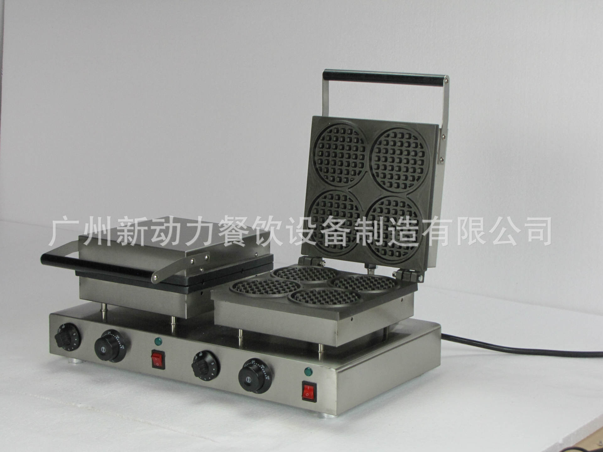 廠家直銷(xiāo)商用華夫爐 松樹(shù)餅機(jī) 圓形華夫機(jī) 電餅鐺小吃設(shè)備
