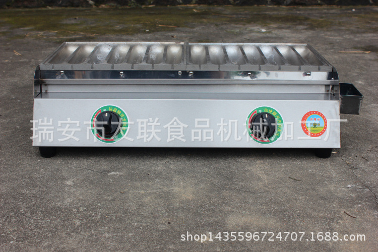 霍式14管熱狗機(jī) 燃?xì)猬敺覠峁钒魴C(jī) 霍式秘制烤腸機(jī)商用燃?xì)饪灸c機(jī)