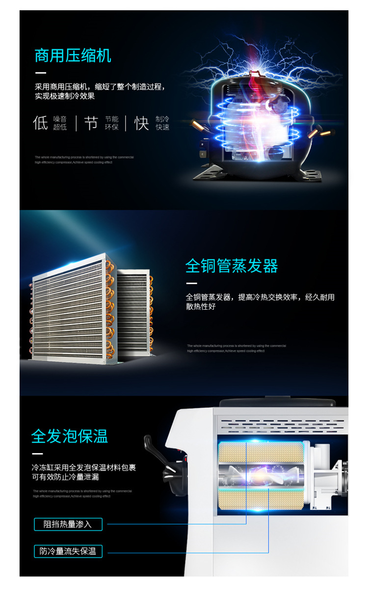 全自動智能冰淇淋機(jī) 商用冰激凌機(jī) 單頭小巧臺式冰淇淋機(jī)超靜音