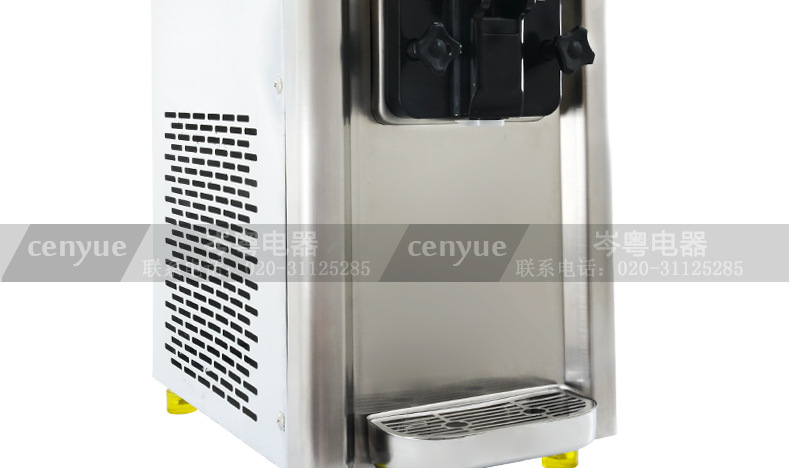 宇雪RB1116A 商用單缸臺(tái)式甜筒機(jī) 不銹鋼軟式冰淇淋機(jī)