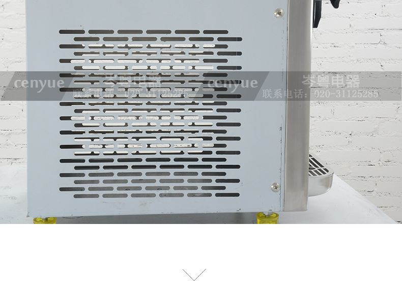 宇雪RB1116A 商用單缸臺(tái)式甜筒機(jī) 不銹鋼軟式冰淇淋機(jī)