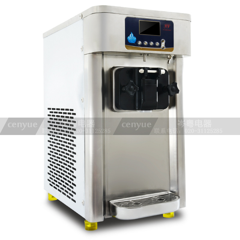 宇雪RB1116A 商用單缸臺(tái)式甜筒機(jī) 不銹鋼軟式冰淇淋機(jī)