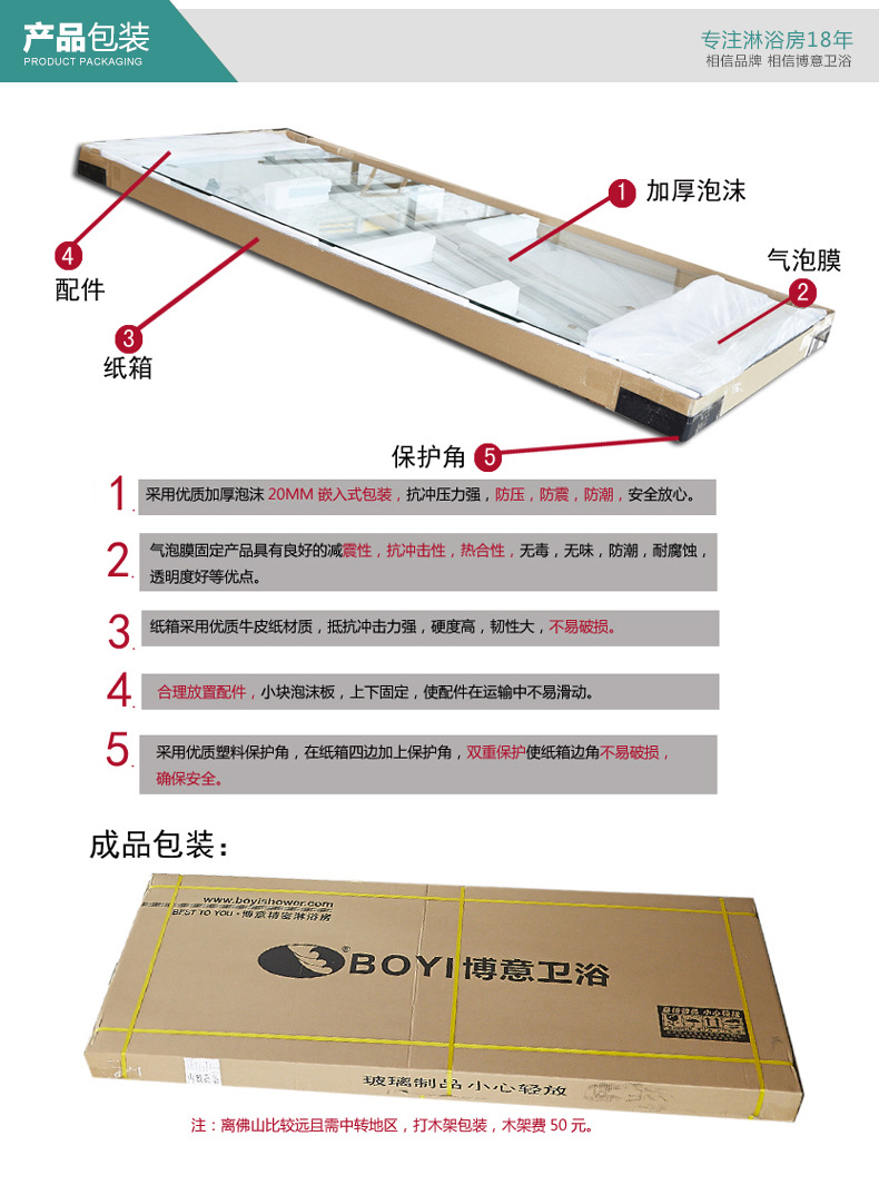 佛山簡(jiǎn)易沐浴房 酒店鋼化玻璃淋浴房 整體淋浴房 一字浴室移門