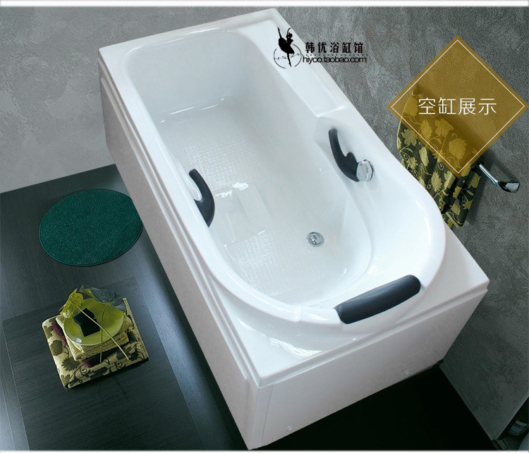 1.4/1.5/1.7米純亞克力按摩浴缸家用高檔會(huì)所主題酒店別墅浴桶