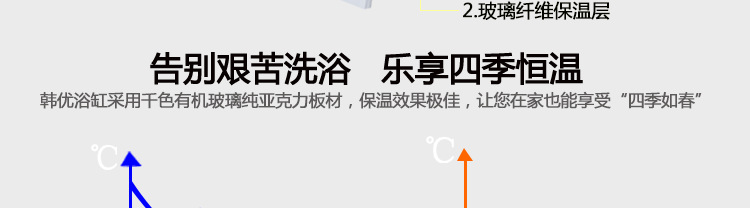 1.4/1.5/1.7米純亞克力按摩浴缸家用高檔會(huì)所主題酒店別墅浴桶