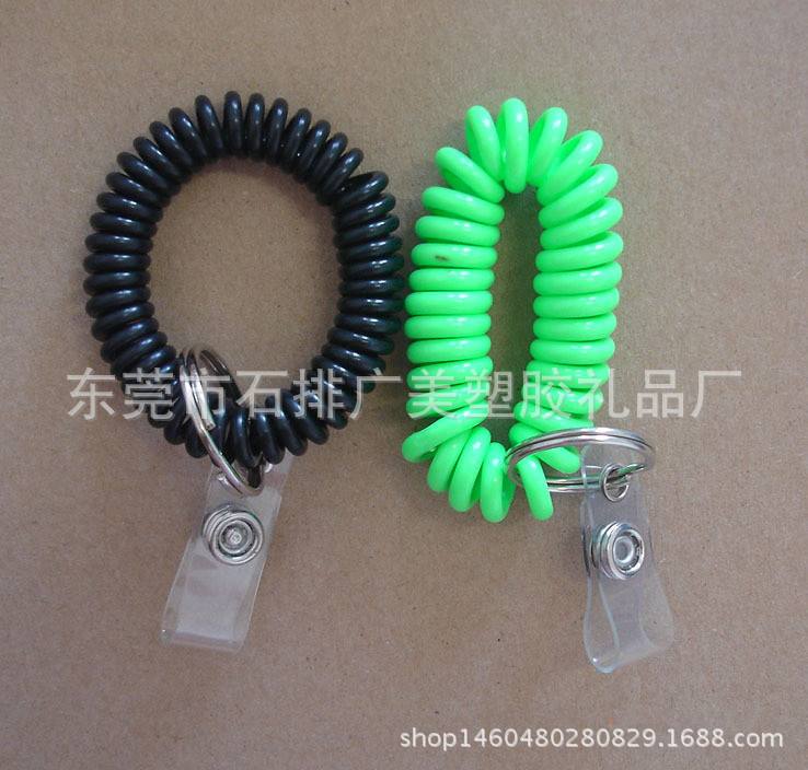 號(hào)碼牌塑料桑拿排號(hào) 洗浴彈簧手圈浴室手環(huán)寄存鑰匙線圈