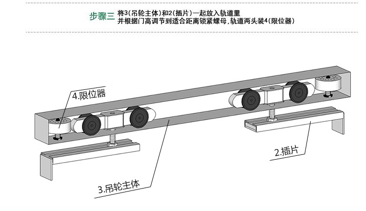 廠家批發(fā)不銹鋼吊輪 歐式實(shí)木移門(mén) 推拉滑輪批發(fā) 門(mén)窗小五金配件