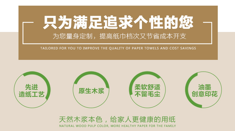 廠家直銷(xiāo)方巾紙彩色餐巾紙定制原木漿環(huán)保巾紙定制 logo 印刷定制
