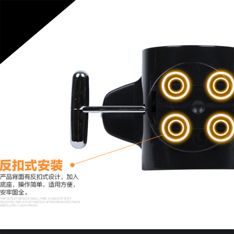 TSTS酒店不銹鋼壁掛式手動(dòng)雙頭沐浴露瓶子盒子給皂液器洗手液器