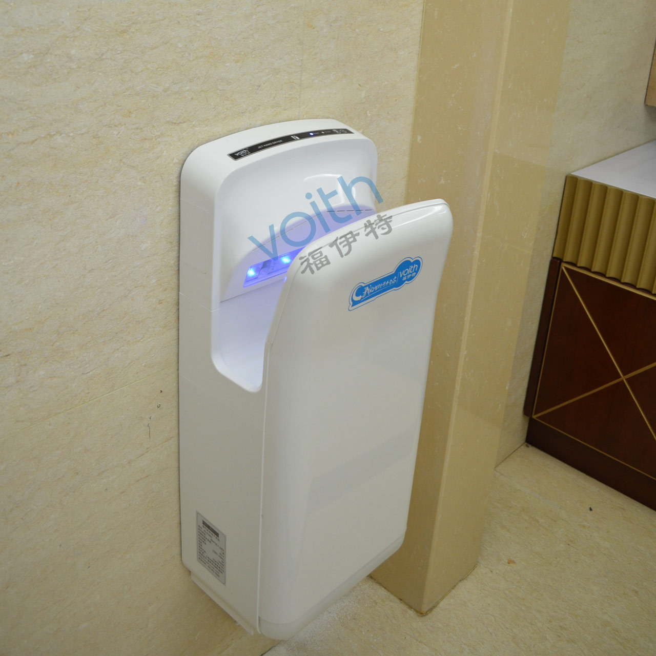 上海五星酒店干手器/進(jìn)口烘手機(jī)HS-8588A食品廠/制藥廠干手機(jī)