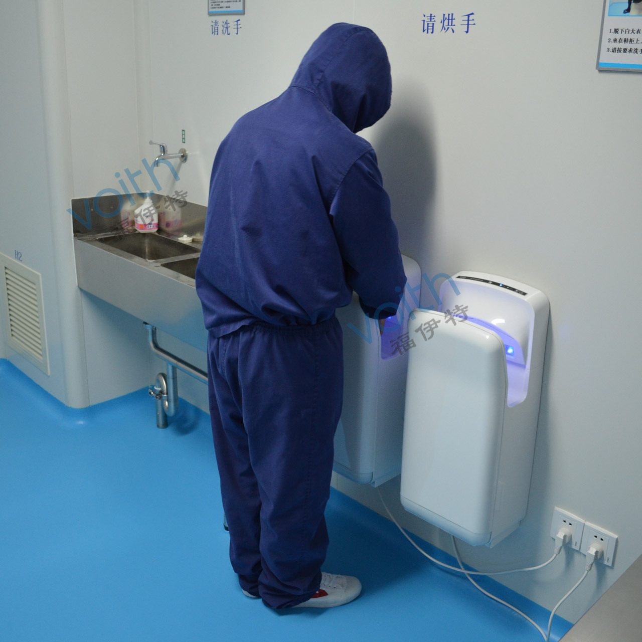 上海五星酒店干手器/進(jìn)口烘手機(jī)HS-8588A食品廠/制藥廠干手機(jī)