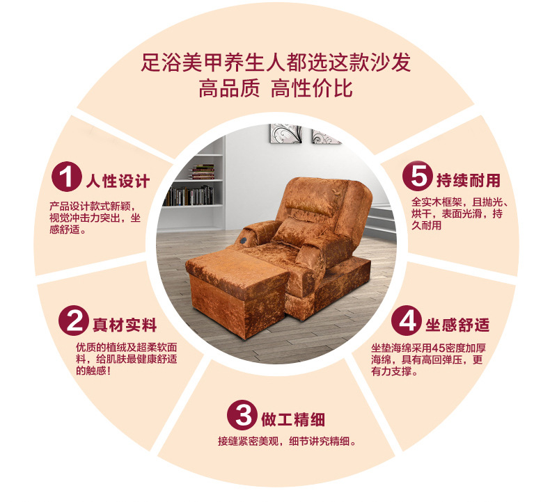 電動(dòng)足浴按摩沙發(fā) 美甲店懶人沙發(fā)酒店創(chuàng)意按摩沙發(fā)桑拿足浴設(shè)備
