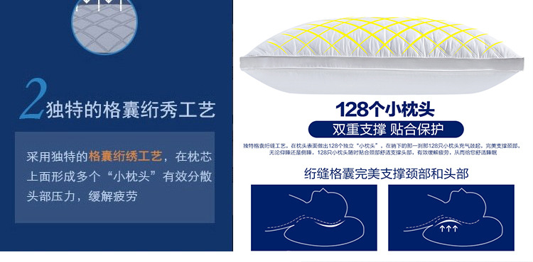 廠家批發(fā)羽絲絨學(xué)生枕芯五星酒店枕頭護(hù)頸枕抗菌防螨特價床上用品