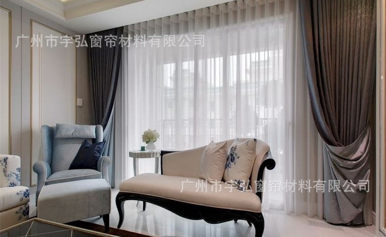 臥室智能電動(dòng)窗簾防紫外線 酒店客房靜音電動(dòng)開合簾|廠家定制成品