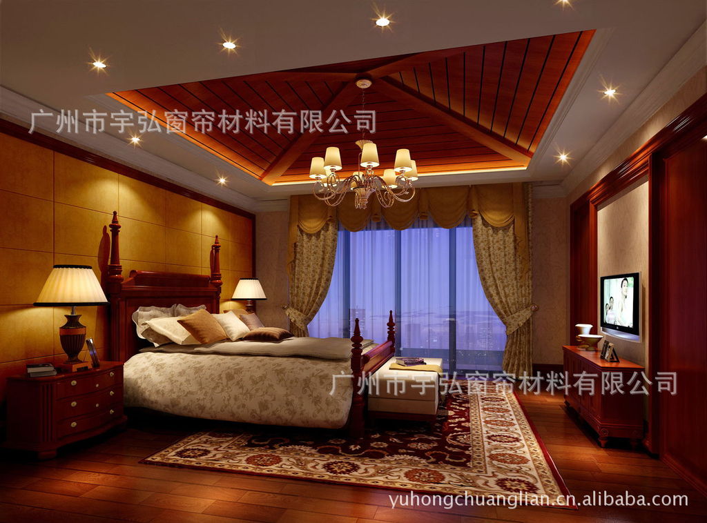 廠家直銷定制臥室智能電動(dòng)窗簾防紫外線 酒店客房靜音電動(dòng)開合簾