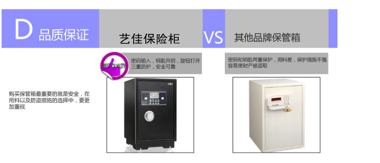 【專業(yè)】供應浙江家用、酒店用、保險箱——上海藝佳