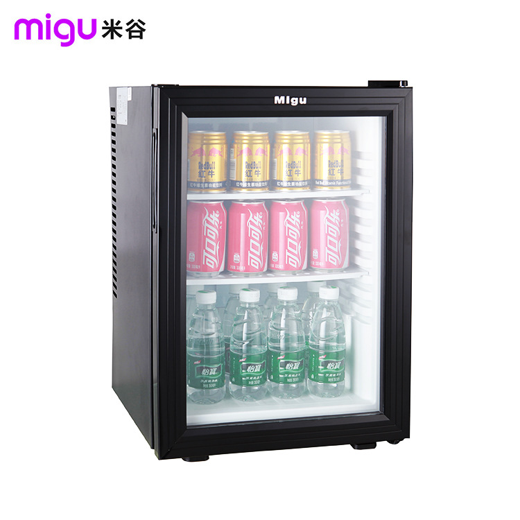 米谷40L酒店小冰箱 客房玻璃門(mén)飲料冷藏箱酒店客房迷你冰箱