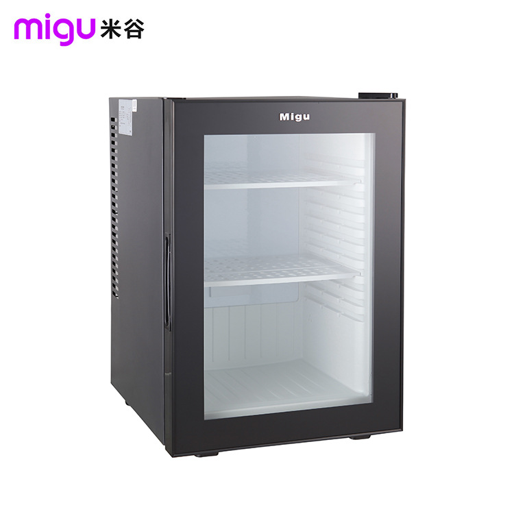 米谷40L酒店小冰箱 客房玻璃門(mén)飲料冷藏箱酒店客房迷你冰箱