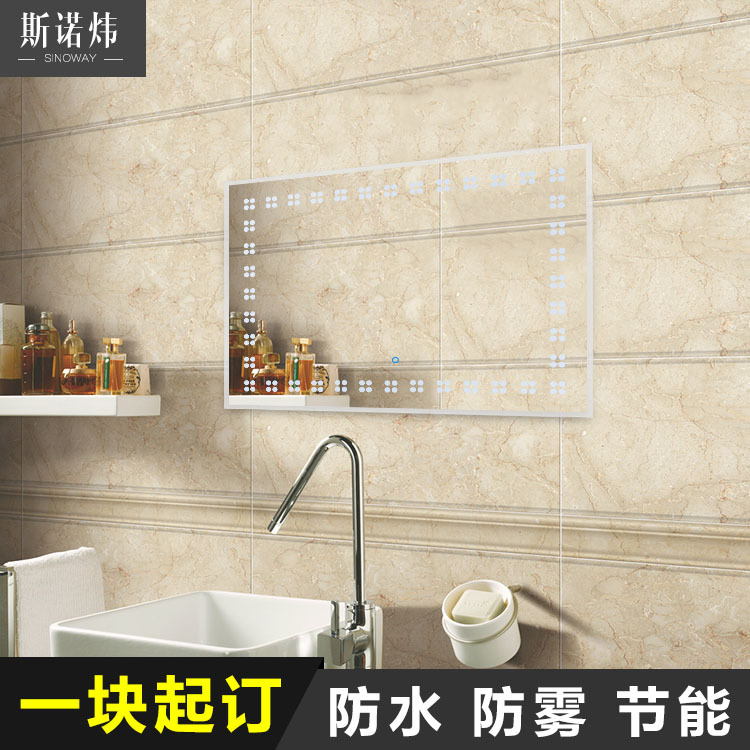 廠家熱銷(xiāo) 酒店工程燈鏡 led浴室鏡 背光鏡 透光鏡 新款 SIN318
