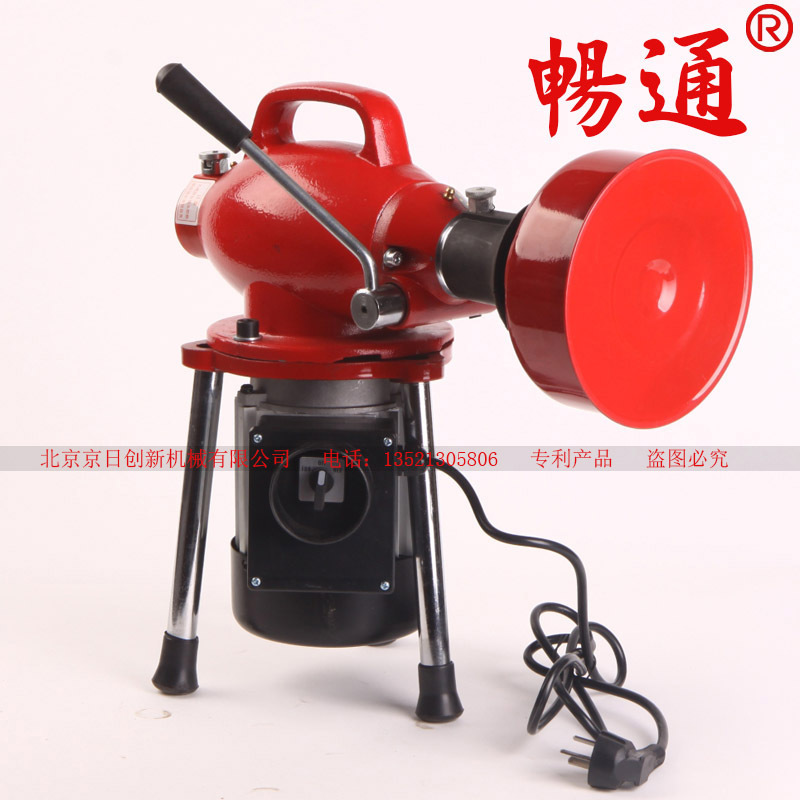 疏通機廠家供應生產(chǎn)電動疏通機CT-180型疏通機廚房下水道疏通器