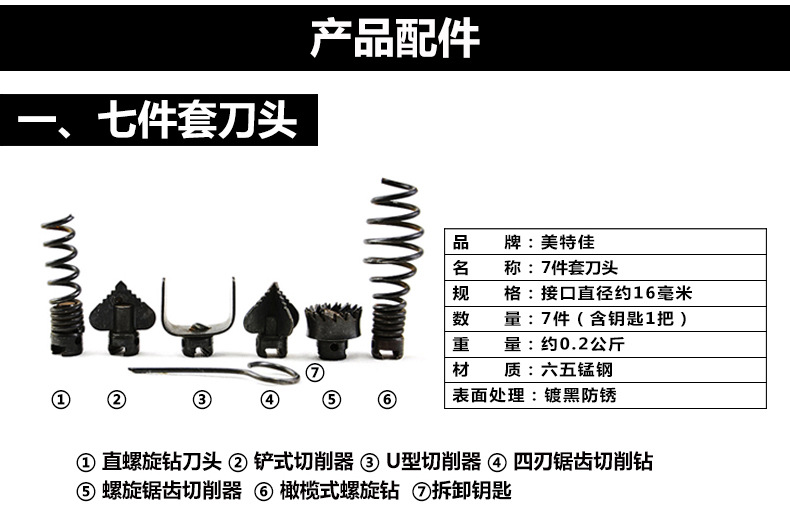 美特佳80型電動(dòng)管道下水道疏通機(jī)500瓦家用經(jīng)濟(jì)型管道清理機(jī)