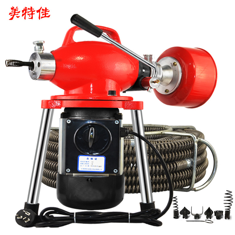 美特佳80型電動(dòng)管道下水道疏通機(jī)500瓦家用經(jīng)濟(jì)型管道清理機(jī)