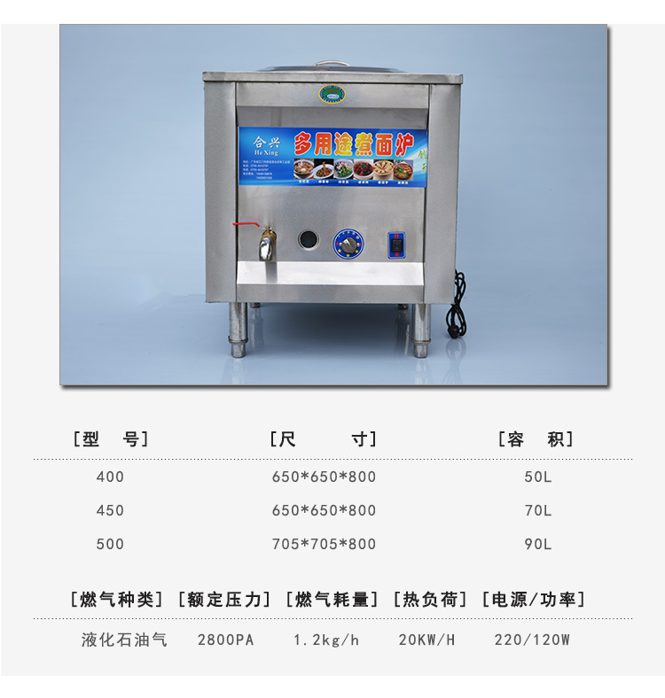 廠家直銷（包郵）多功能夾層單頭煮面爐 電熱或燃?xì)庹糁鬆t 煲湯爐