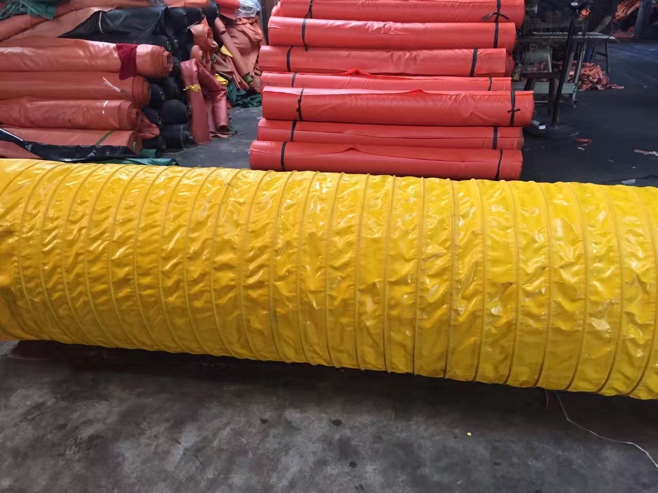 供應(yīng)PVC通風(fēng)管道 礦井螺旋風(fēng)帶 規(guī)格585mm*10m