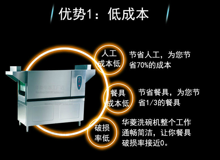 華菱通道式洗碗機 商用全自動消毒清洗全國聯(lián)保 [廠家上門安裝]