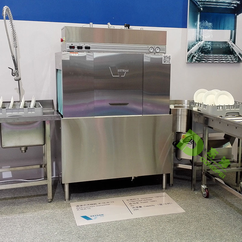威順通道式洗碗機(jī)大型商用隧道式洗碗機(jī)食堂全自動(dòng)洗杯機(jī)消毒洗碗
