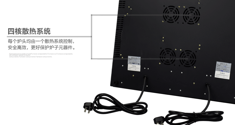PEGEI 嵌入式電陶爐四眼四頭電磁爐德國(guó)進(jìn)口四灶煲仔爐家用商用