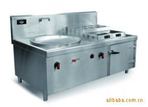 喜達(dá)客IND-T-BHE33商用電磁炒蒸煮一體組合爐-鍋灶|蒸柜|煲仔爐