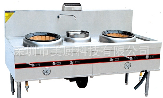 燃?xì)怆p頭單尾炒爐 飯店專用炒菜爐 雙頭炒爐 廠家專業(yè)生產(chǎn)美廚
