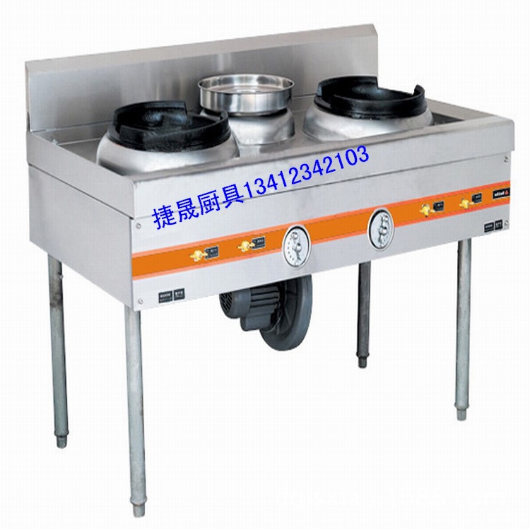 廠家直銷不銹鋼燃?xì)怆p頭雙尾小炒爐 灶具 承接廚房燃?xì)鉅t灶改造