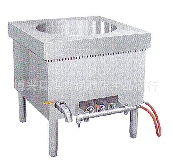 廠家批發(fā) 燃氣單頭低湯爐 單眼湯爐灶 食堂燃氣單眼低湯灶