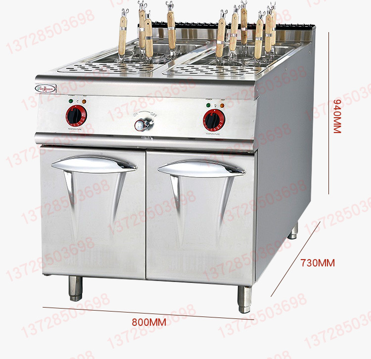 杰冠EH-788立式電熱煮面爐連柜座商用組合爐湯粉爐麻辣燙機(jī)