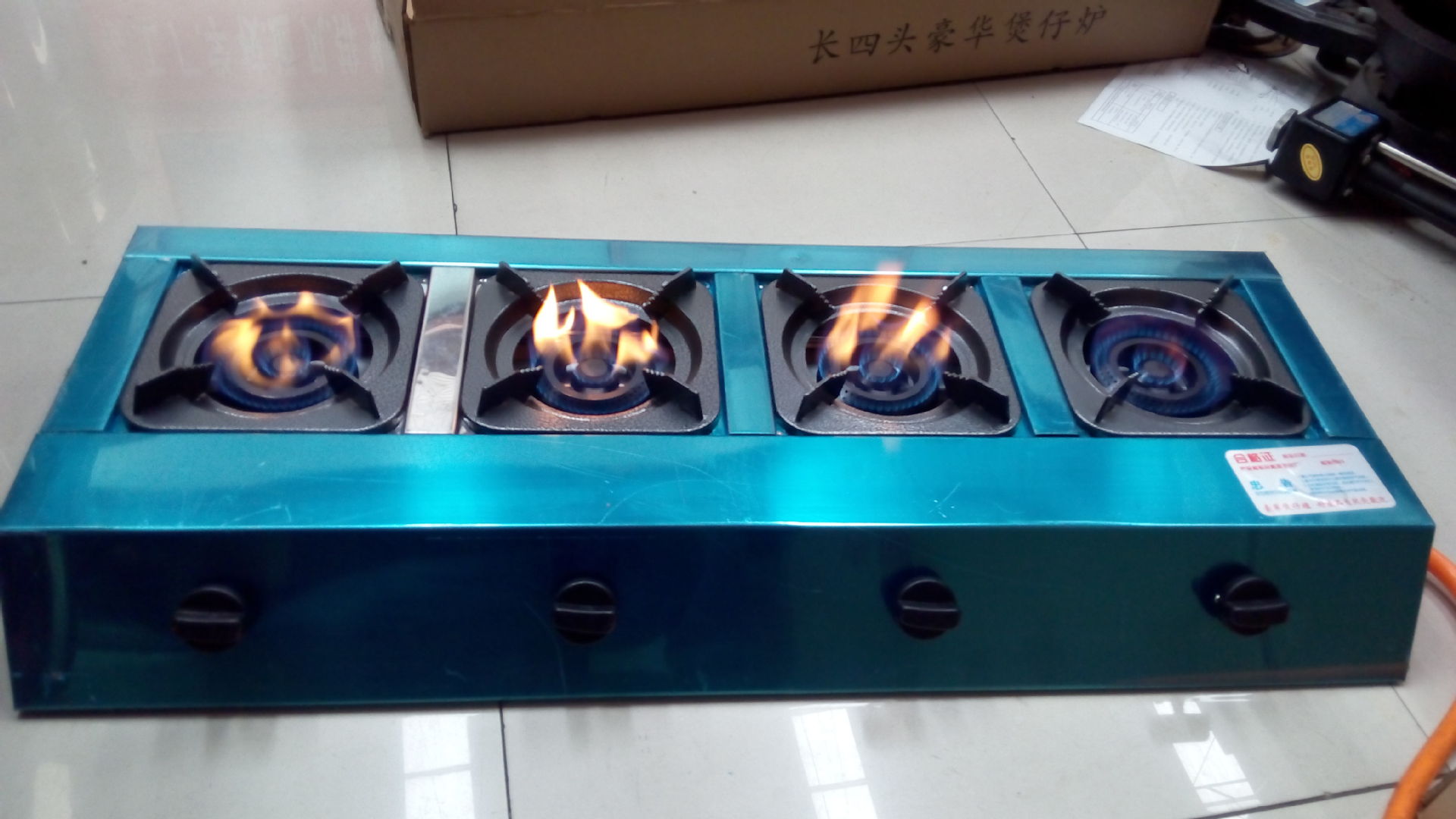 六眼節(jié)能燃氣灶砂鍋多頭煤氣灶飯店早餐湯粥商用煲仔爐8頭4孔八眼
